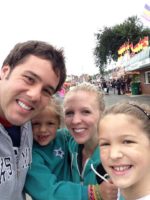 The Landry family at the Big E fair.